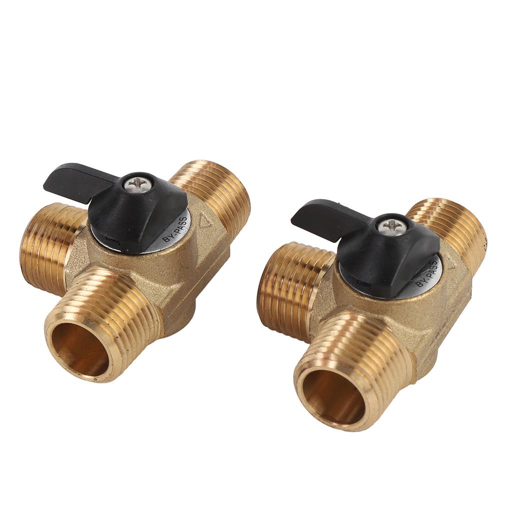 RV Water Heater Bypass Kit Strong Structure Brass 12 Inch Reinforced Hose and Fittings for Yacht