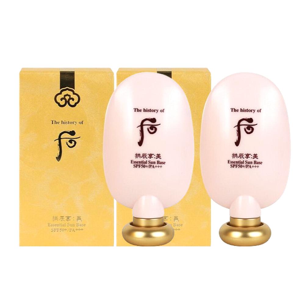 The history of whoo Gongjinhyang Mi Essential Sun Base SPF50+ PA+++ 45ml Korean Herbal Brightening Makeup Base UV Protection K-Beauty