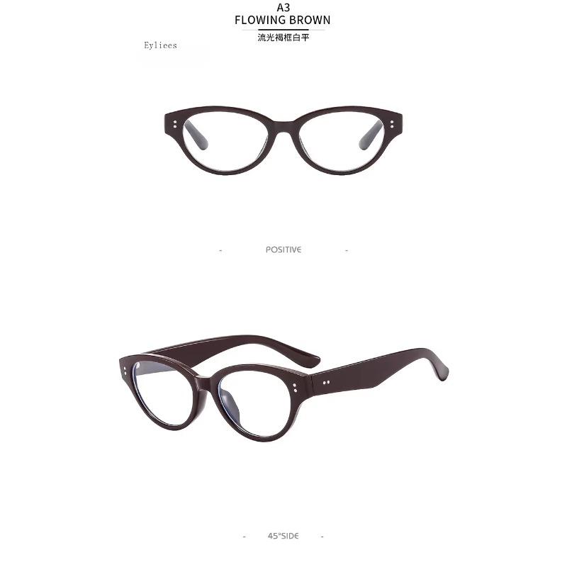 Ladies Near Sight Eyeglasses Fashion Cat Eye Frames Myopia Spectacles Anti-Blue Light Optical Grade Prescription Minus Eye Spectacles 0 To -4.0