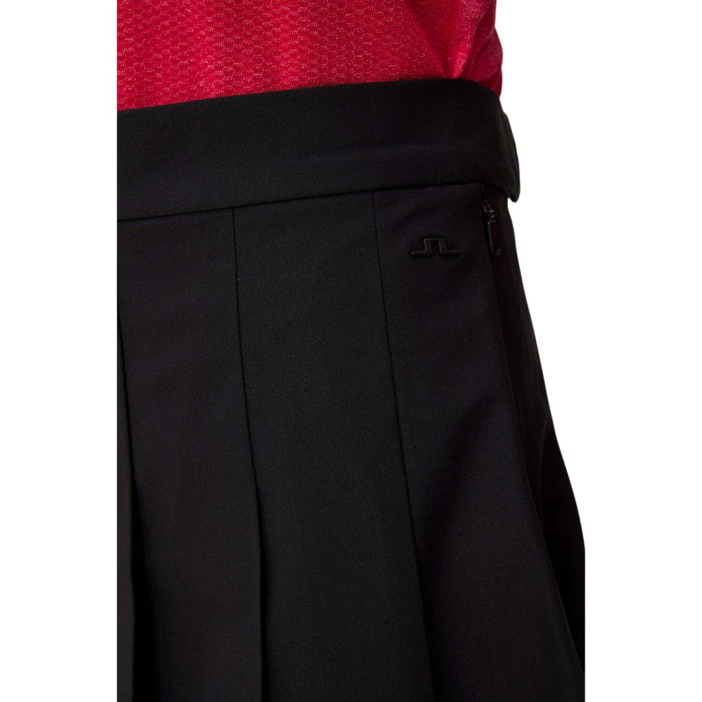 J.Lindeberg Adina Skirt Solid Color Pleated Fitted Short Pleated Casual Skirt Women skirts Black GWSD09154-9999