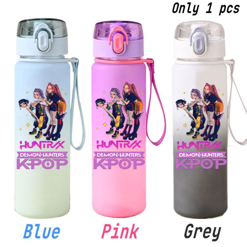For KPOP Cup 750ML Bottle Portable Sports Kpop Plastic Anime Gradient Drinking Direct Drinking Water Cup Gourd Container