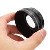VEGBY1 49mm Macro Aluminum Alloy Optical Durable and Photography Replacement Lens for All 49mm Diameter Camera Lenses 0.45X Wide-Angle Lens, + Glass,