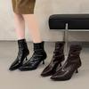 Fashion 2025 Fashionable and High-quality High Heels Ankle Boots Women Heeled Boot 2025 Winter New Designer Party Boots