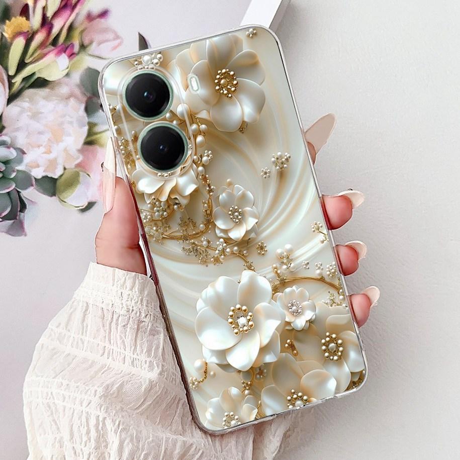 For Xiaomi Poco X7 Pro 5G Case Fashion Flower Queen Pattern Soft Silicone Clear Phone Cover For Xiaomi Poco X7 PocoX7 Pro Fundas