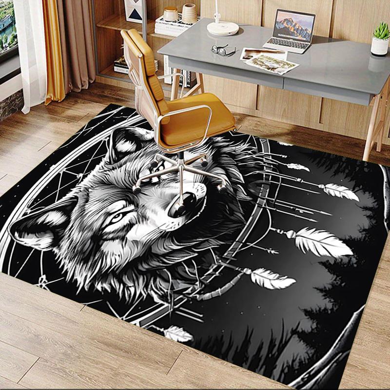 1pc Wolf Dreamcatcher Carpet, Office Rug Outdoor Mat Home Decor Area Carpet Festival
