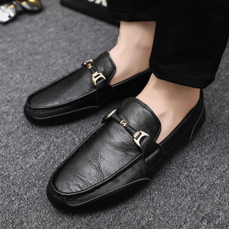 Fashion Luxury Brand Men Loafers Fashion Breathable Comfort Slip-on Mens Driving Shoes Men Casual Shoes Lightweight Lazy Shoes Moccasins