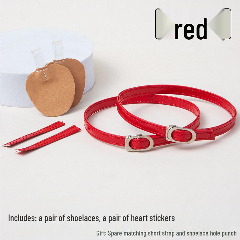 Non-Slip High Heel Strap with Suede Matte Finish - Secure Tie-Up Buckle Design