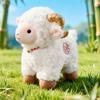 Soft Plump Design Sheep Plush Toy Curly Hair Goat Doll Zodiac Sheep Plush  New Year Celebration