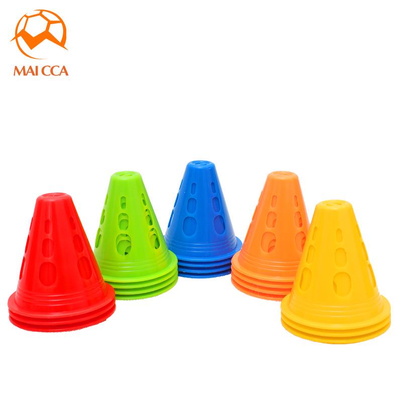 Colored Windproof Skate Cones - Semi-Soft Dome Markers for Roller and Ice Skating Obstacles