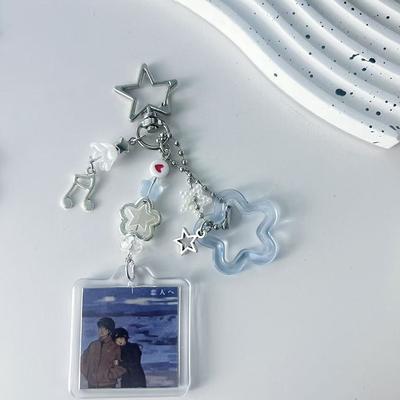 1Stk DIY Zubehör Album Lampe Schlüsselanhänger Handgefertigt Trendy Ästhetisch Y2K Stil Handyband Tasche Schlüsselanhänger
