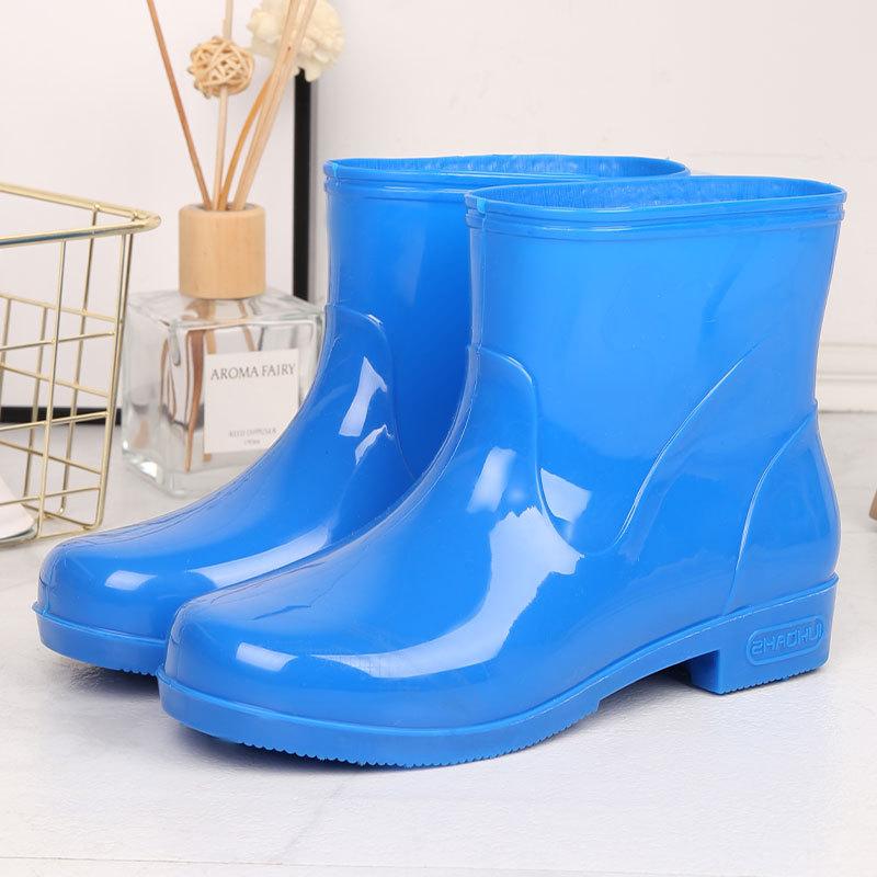 

Водная обувь без сетки, короткие голенища, низкие голенища, женские резиновые сапоги, женская быстросохнущая обувь без подкладки, дезодорирующая обувь для дождя, водонепроницаемая клеевая обувь, обувная фабрика 40