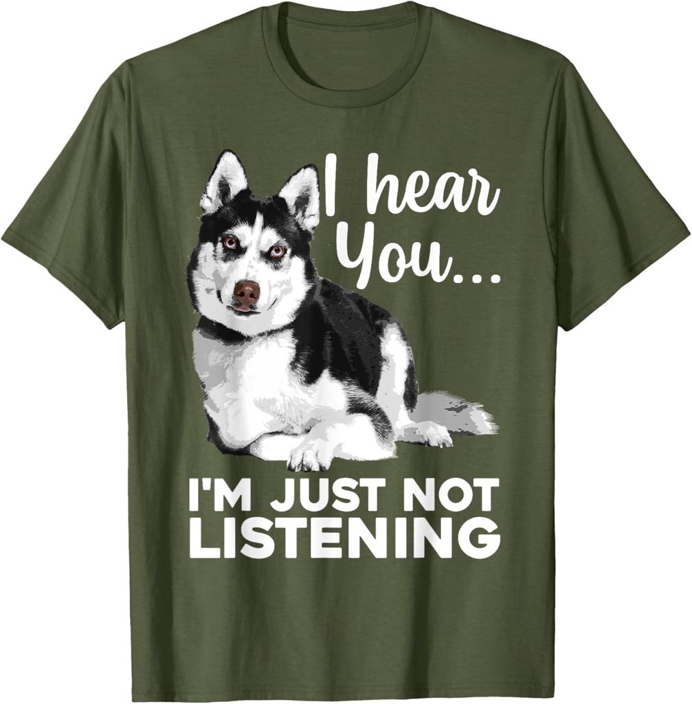 Funny Husky Dog Art for Men Women Kids Siberian Husky Lover TShirt Husky Lover Graphic Tee