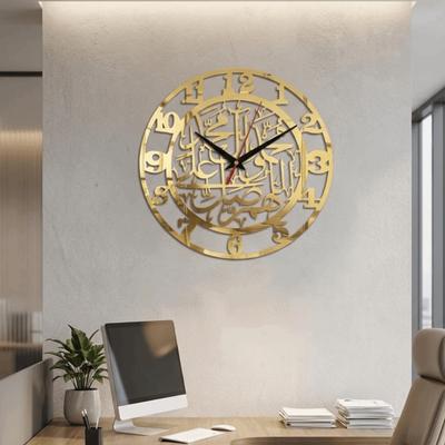 Silent Decorative Timepiece Ethnic Style Hanging Clock Ornament Acrylic Wall Clock  Bedroom