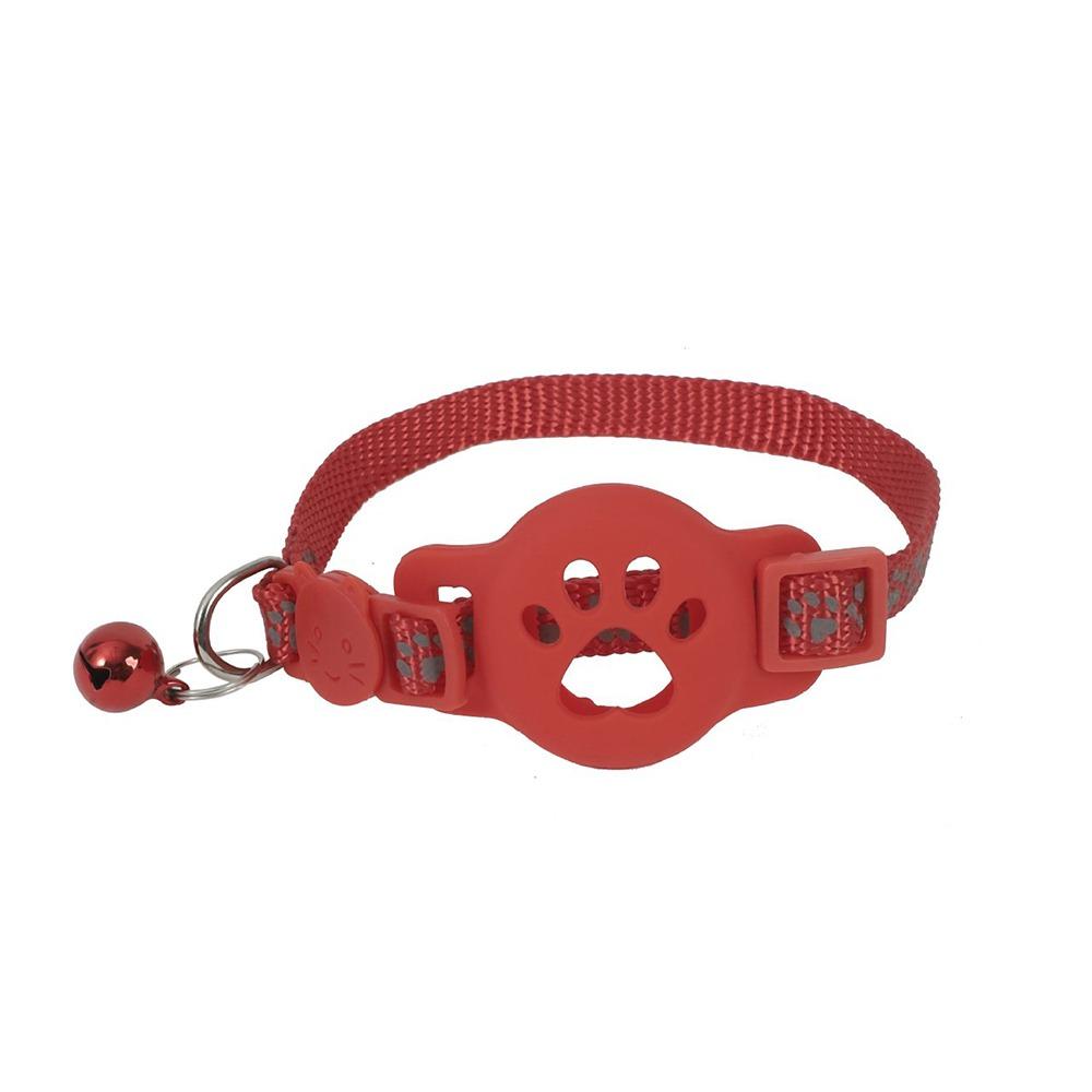 Safety Buckle Cat Collar Adjustable Reflective Strips Pet Tracking Collar Anti-Lost Waterproof For Airtag Collar For Air tag