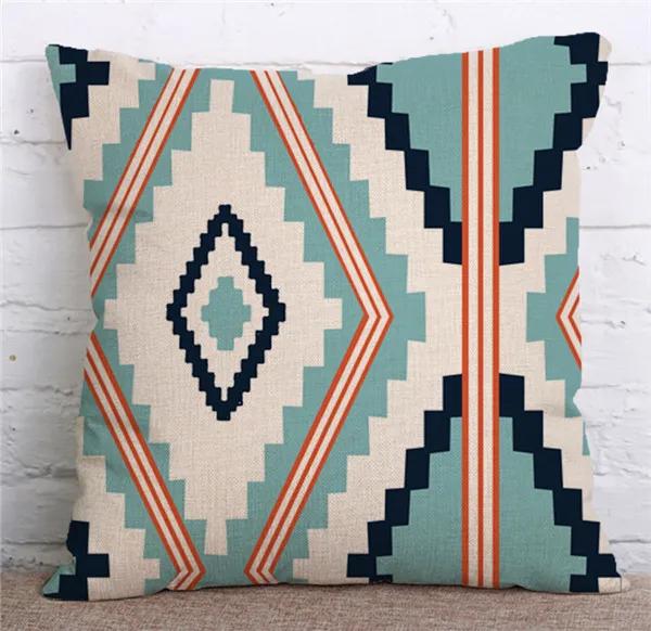 Decorative Throw Pillow Case Geometric Geometry Square Polyester Cushion Cover Decoration For Sofa Home Car Chair Almofadas