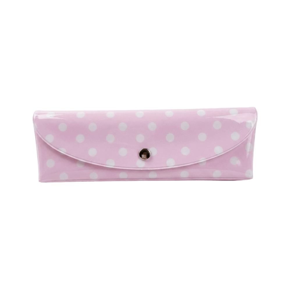 Snap Button Closure Storage Pouch Portable Design Stationery Organizer Student
