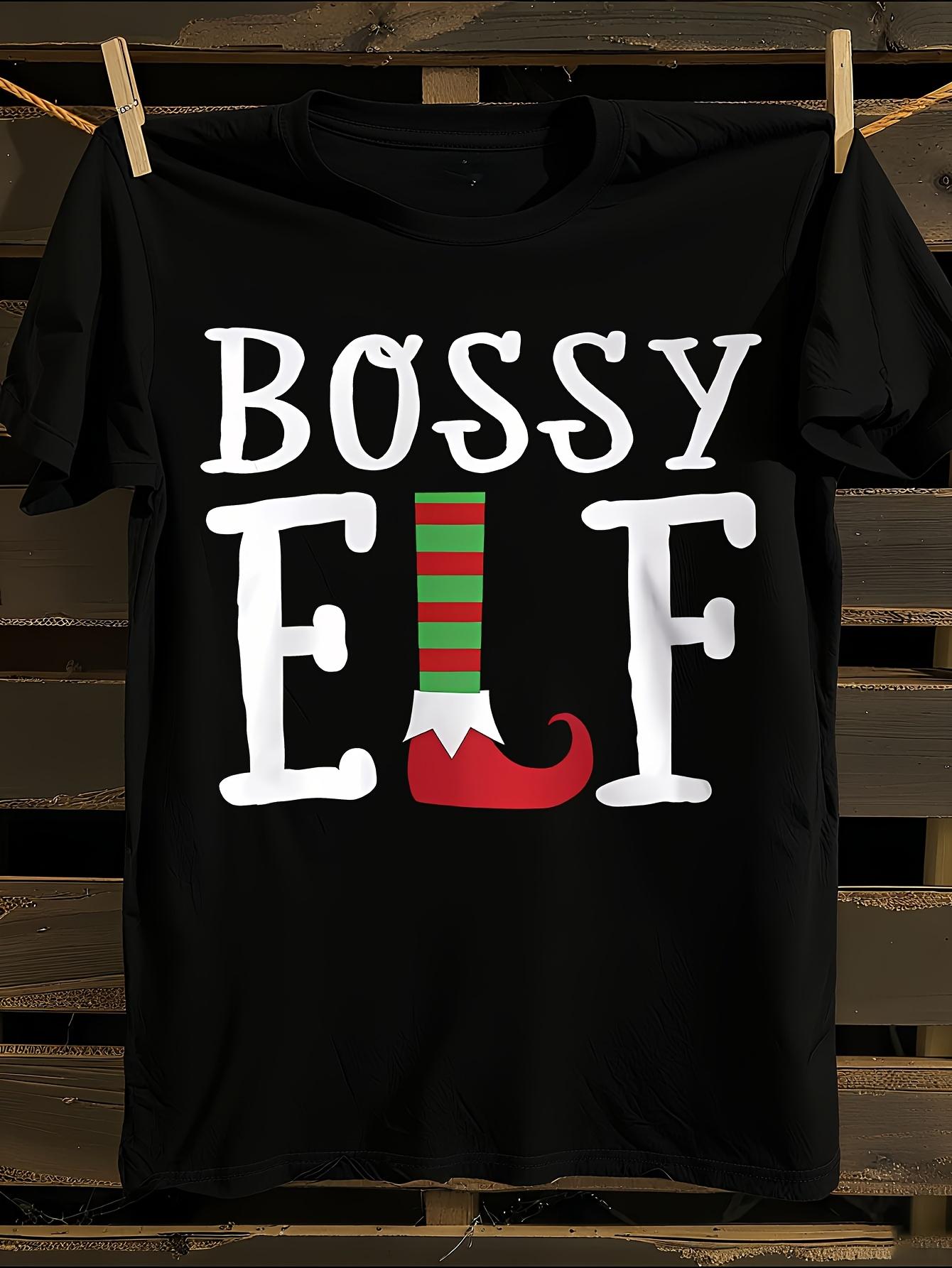 Funny Christmas Elf Squad Bossy Meme T-shirt XXL