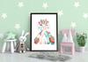 Picture poster In a frame A4 cm Elephants PD245