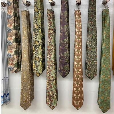 Retro Printed Tie Original Creative Men And Women Hand-Typed Formal Dress Casual Green Fun Floral Animal Tie
