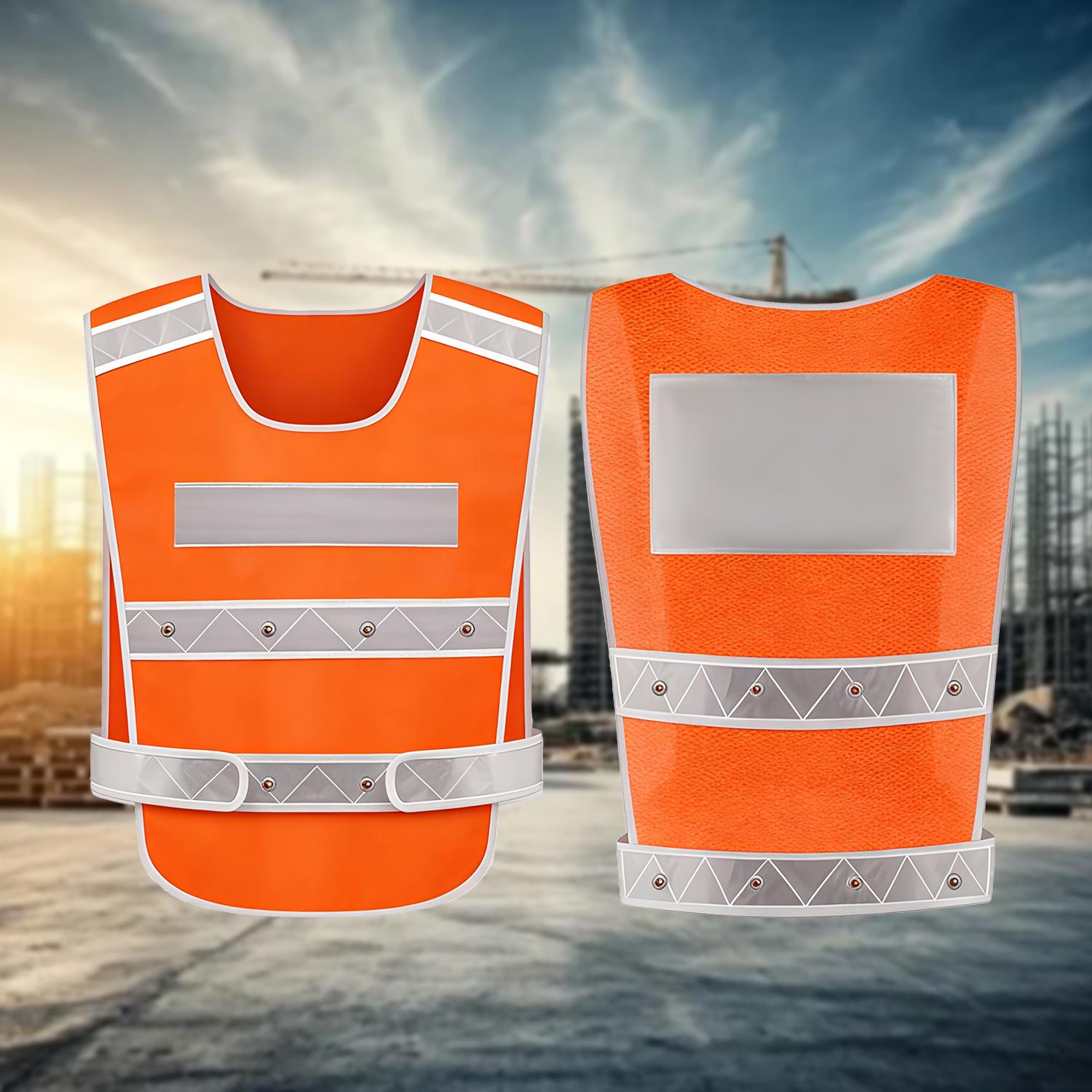 

Ji Shuang Ye LED Reflective Safety Vest for Night Cycling and Construction