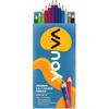 Navneet Youva|Premium 2 In 1 Colour Pencil For Drawing|Sketching|And Painting|Pack Of 12|Multicolor