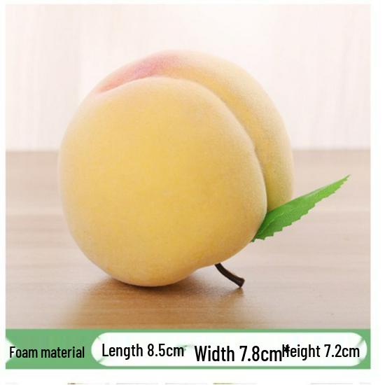 Fruit Simulation Décor: Peach, Apple, Strawberry, Cherry, Banana - Home Ornament & Photography Prop