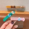 Korean Style Elegant Acetate Hair Comb with Bow Knot