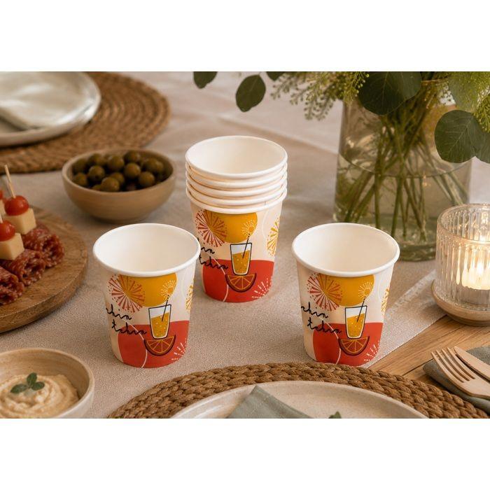 Set de 10 gobelets en carton Apero tchin