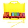 8 Note Xylophone Professional Percussion Instruments for Children with 2 Drumsticks 1 Yellow Box