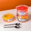 Handun 360ml Microwaveable Plastic Dessert Bowls with Lids