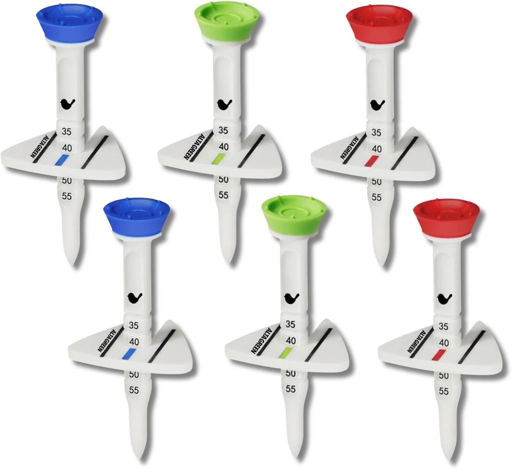 Alta Green Golf Tee Adjustable Height Adjustable Long Short Markers