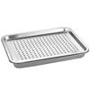 Stainless Steel Tea Tray Rectangle Drainage Water Tray New Serving Plate Kitchen Bar