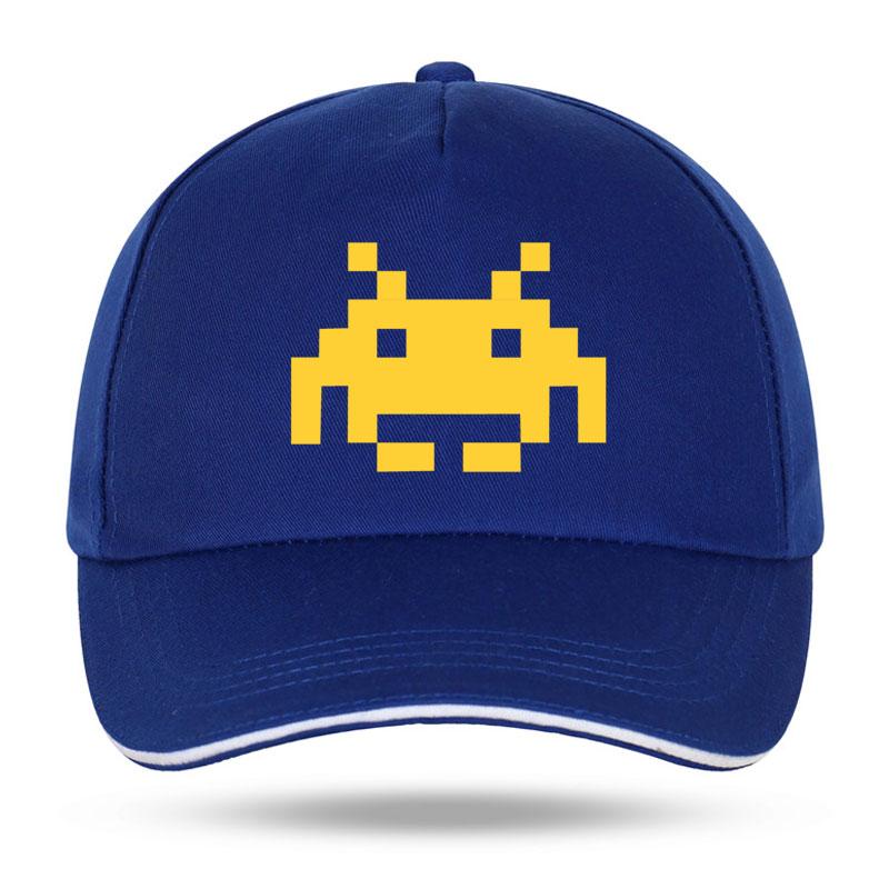New Summer Fashion SPACE INVADERS Funny Print Baseball Caps for Unisex Women Hip Hop Cotton Trucker Cap Bone Dad Hats