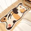Cute Ins Style Cat Special Shaped Plush Bedroom Carpet Living Room Sofa Blanket Children's Blanket Room Non Slip Bedside Blanket
