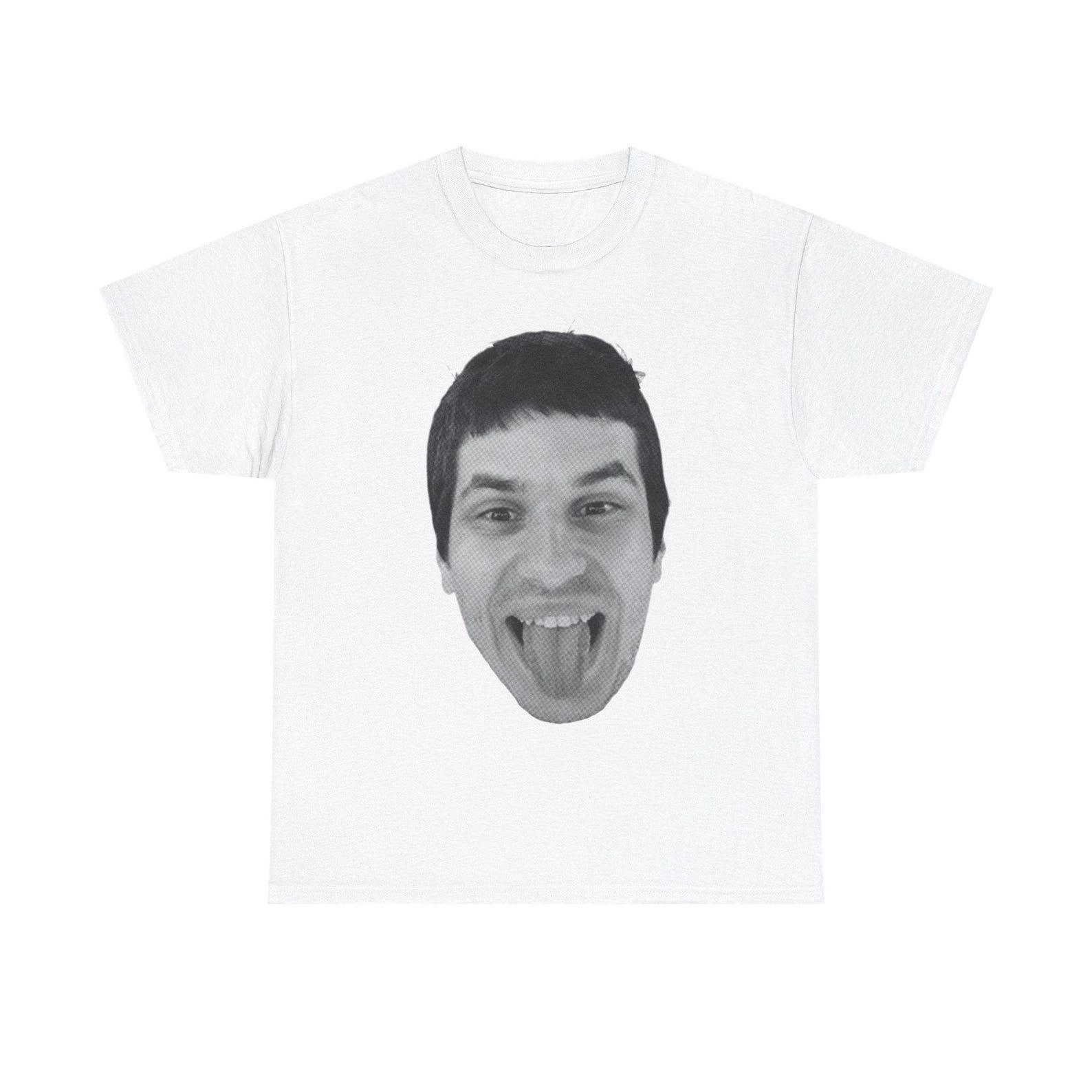 Slushy Noobz Martin Face Meme Graphic Black and White Print Streetwear Tee 4XL