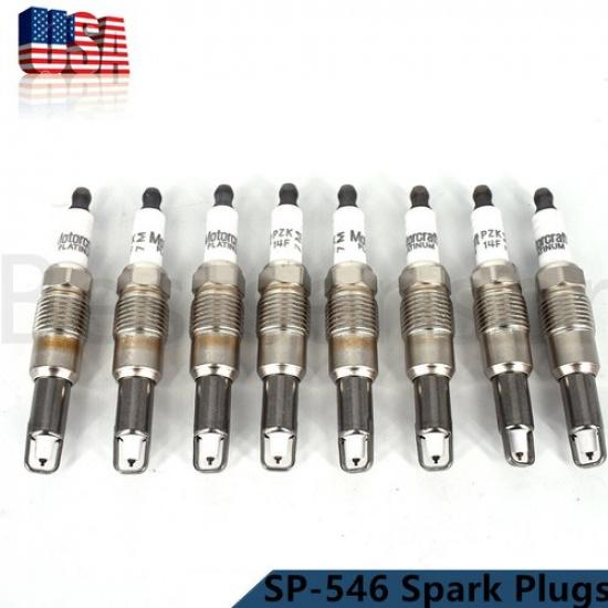 8 Pièces Nouvelles Bougies d'Allumage SP-546 PLATINUM Conviennent pour Ford F150 F250 Motorcraft PZK14F US