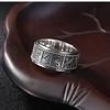 Bague Roue Tournante Zodiac S925 Argent Sterling - Design Doigt Index Unisexe