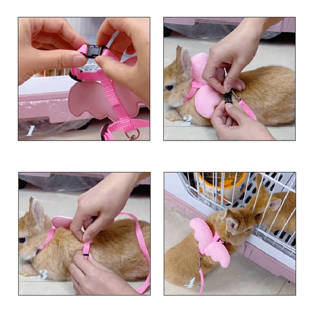 Chest Strap Polyester Pet Decor Thick Duck Harness Angel Wing Harness Puppy Leashes Hamster Clothes