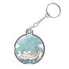 2Pcs Badge Protector Badge Display Sleeve with Keychain Badge Protective Sleeve  58/75mm Badge Pins