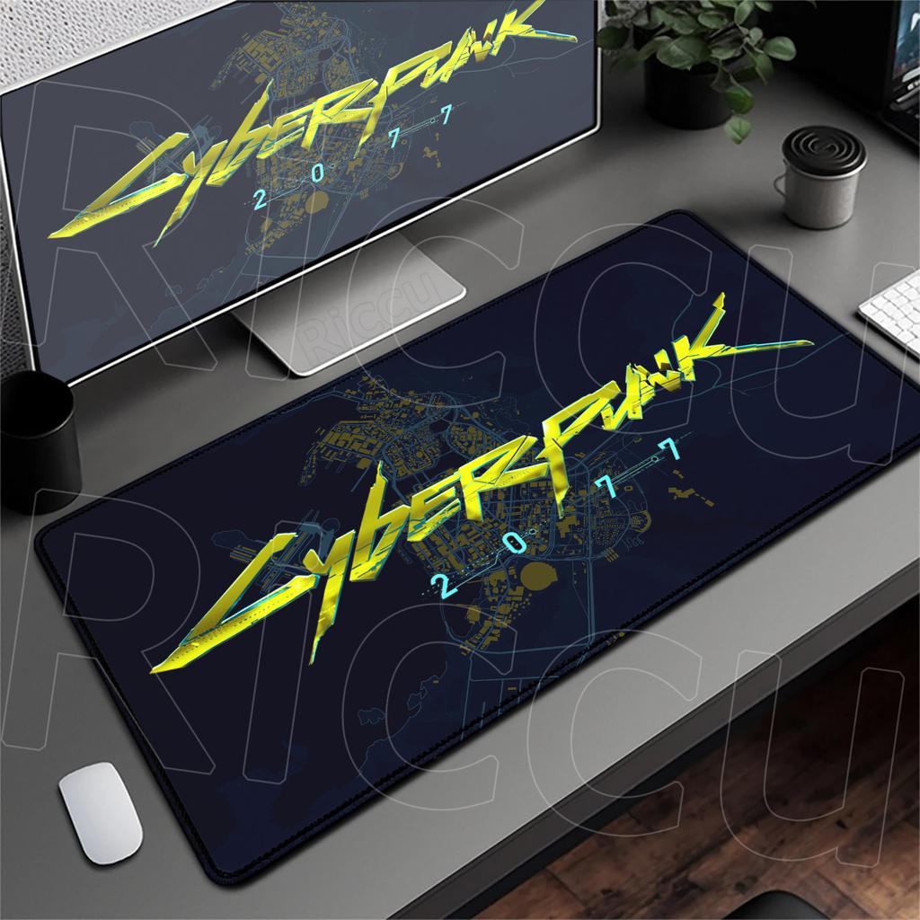 Kawaii Anime Girl Deskmat HD Printing C_cyberpunk Non-slip Mouse Pad XXL Laptop Gamer Dragon Speed Keyboard Rug Durable Washable