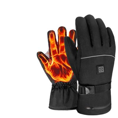 Durable And Safe Electric Heated Gloves Motorcycle Winter Moto Heated Gloves Warm Waterproof Rechargeable Heating Thermal Gloves For Snowmobile