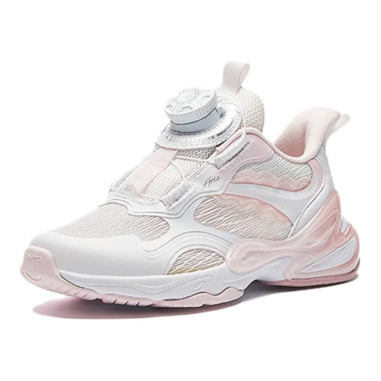 Anta Comfortable Versatile Non-Slip Wear-Resistant Low-Top Casual Shoes Kids Casual Shoes White Pink 322439925-1