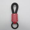 High-end Handmade Leather Woven Keychain with Printed Logo