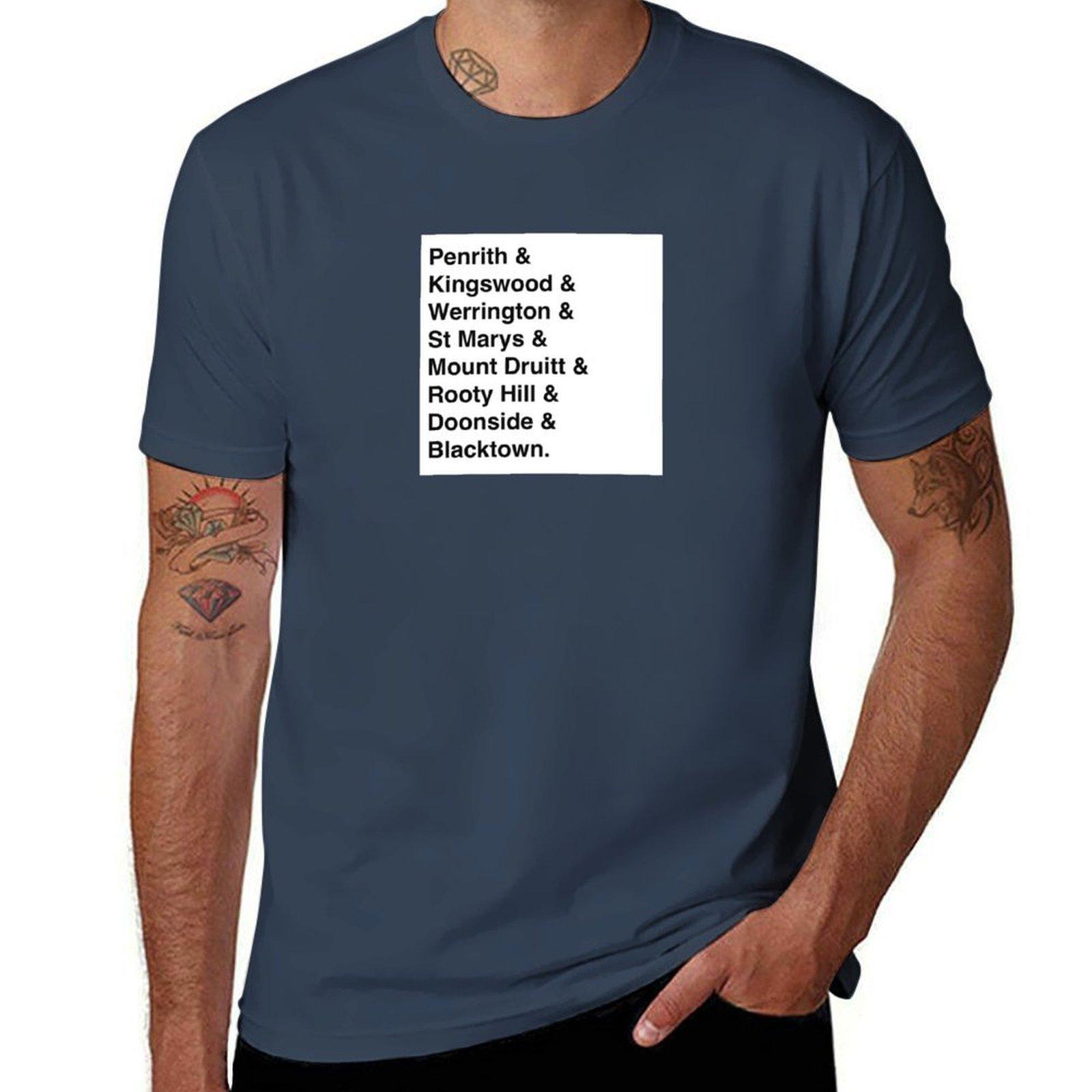 Sydney Trains Western Line TShirt Creative Graphic Tee Shirt S