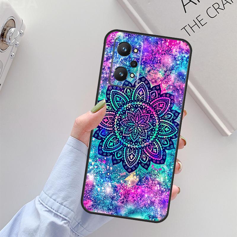 Flowers Mandala Floral For Realme GT 7 Pro GT 6T 6 5 C67 C61 C55 C53 C51 C21Y C25S C75 10 11 12 13 14 Pro Plus Case