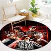 Bigbang Music Custom Name Round Area Rug Carpet Rug For Living Room Bedroom Sofa Playroom Decor Nonslip Floor Mat
