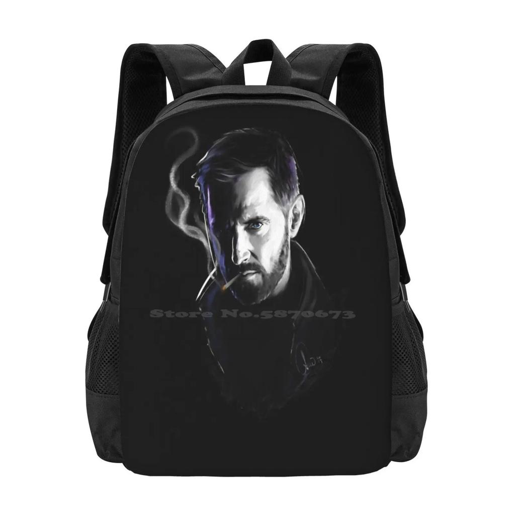 Needed Gifts Richard Armitage-Smokin Hot Christmas Holiday School Bags Travel Laptop Backpack Needed Richard Armitage Smokin