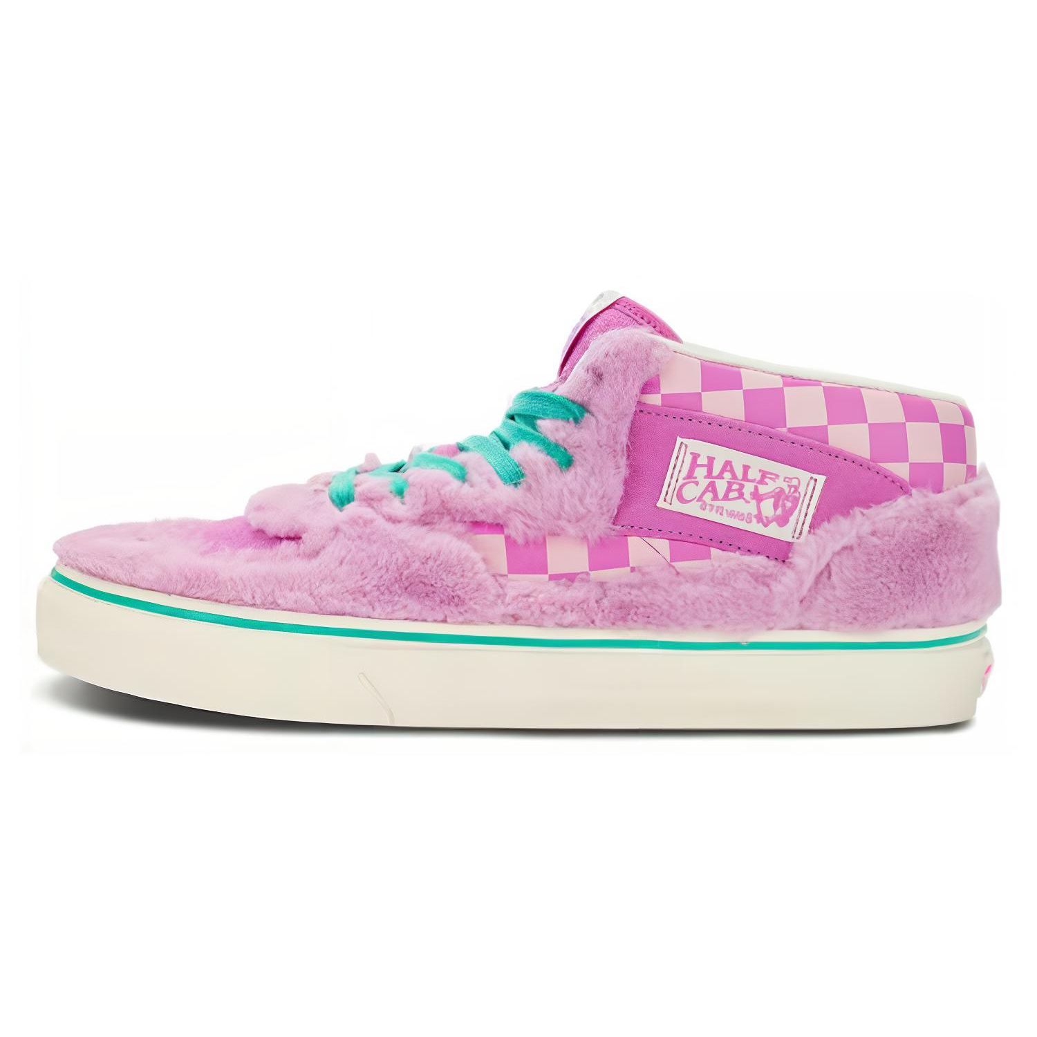 

Vans Half Cab Durable Mid-Top Skate Shoes Unisex Sneakers Pink VN000CMUDTB 36