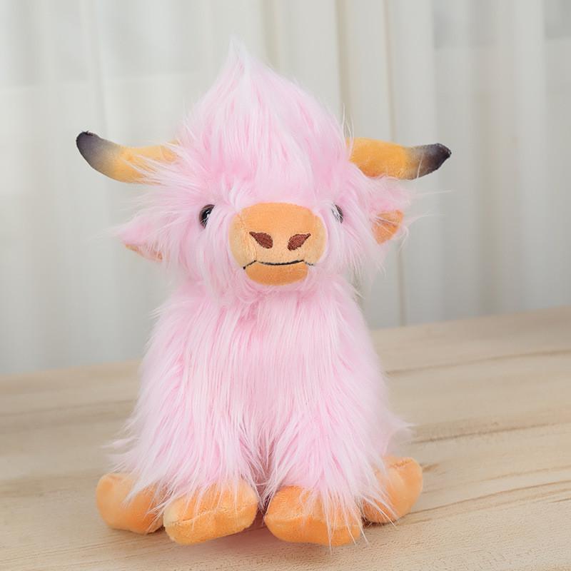 Highland Cow Simulation Of Scottish Highland Cattle Plush Toy Cow Doll To Send Children Gifts To Accompany