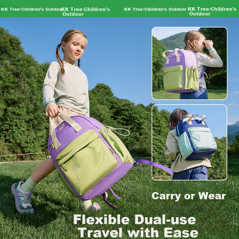 Kocotree Children's Backpack, Lightweight, for Boys And Girls in Grades 4-6, Contrasting Colors, Large